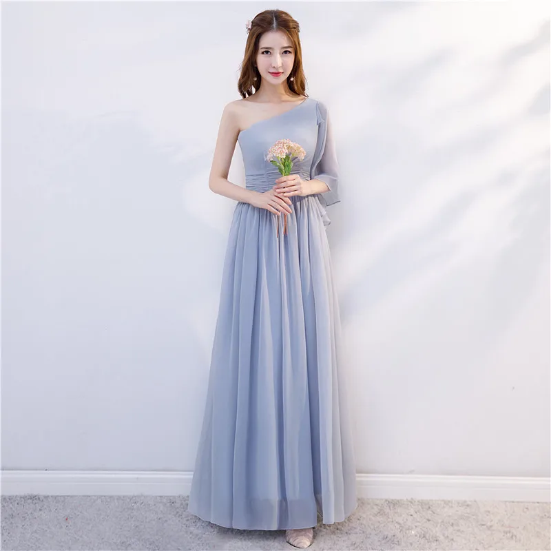 Vivian's Bridal, модное тонкое шифоновое платье трапециевидной формы, два цвета, шесть стилей, элегантные платья подружки невесты в пол