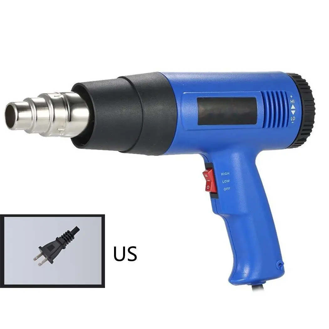 

Heat As Display Digital US Portable Gun Plug min EU Picture Plug Gun Air Hot Adjustable 60 Hot 350 220V Air 2000W