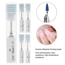 5 типов 20/21/22/23/24ST Керамика цилиндрической формы шлифовальная насадка для ногтей сверло для ногтей маникюр с полировкой инструменты для ногтей, аксессуары