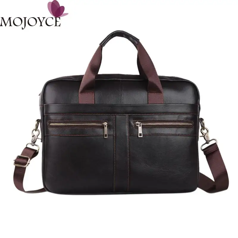 

Cowhide Leather Briefcase Mens Genuine Leather Handbags Crossbody Bags Men's High Quality Luxury Business Messenger Bags Laptop