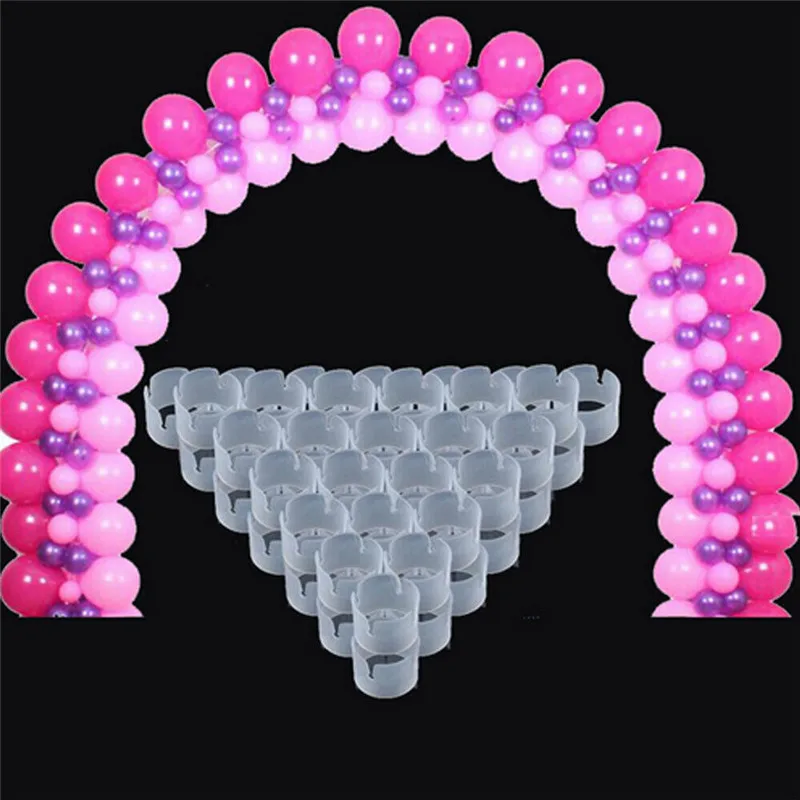 

Practical Flower-shaped Clip 50 Balloon Arch Balloon Column Stand Flower Clip Balloon Sealing Clamp Balloon Accessories Hot Sale