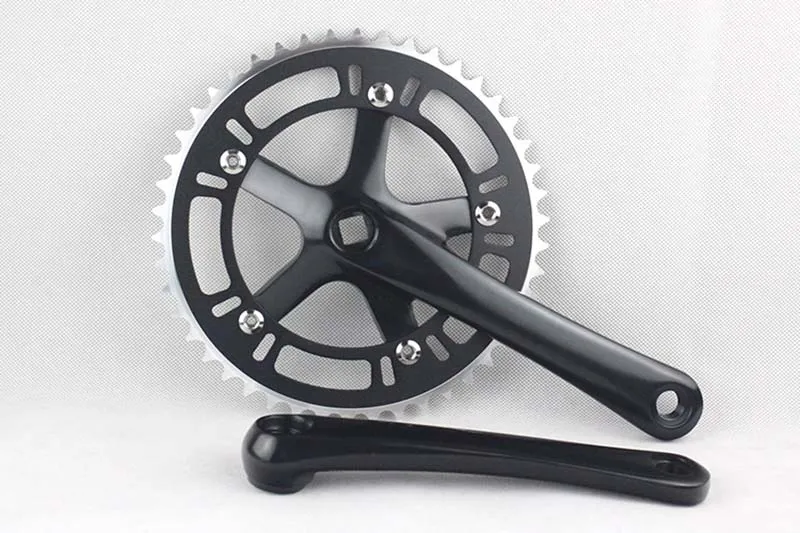 

Fixed Gear 48T Crank Set Bike Bicycle Aluminum Chainwheel Alloy Crank Set Sprocket Crankset