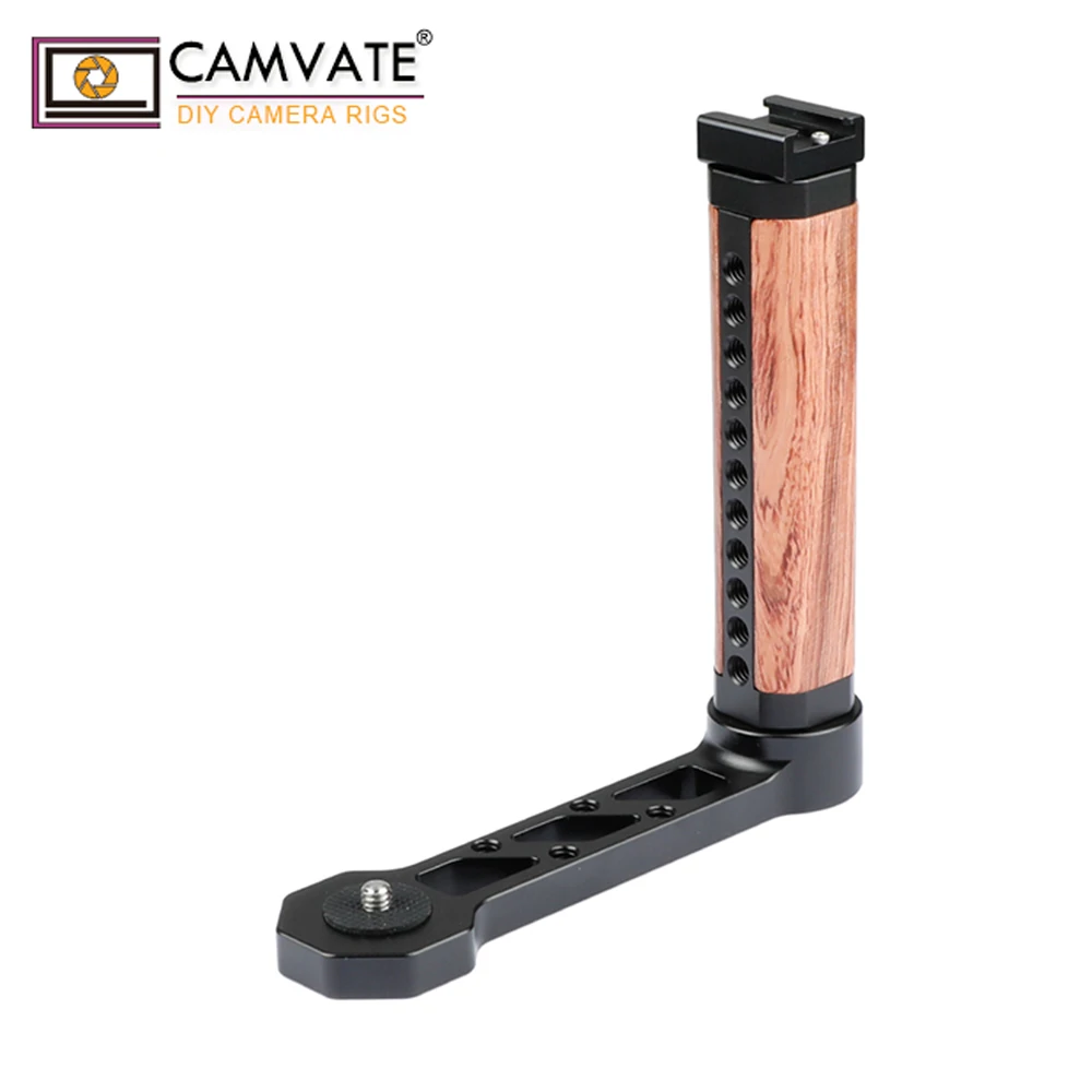 Рукоятка CAMVATE с деревянной ручкой и башмаком для карманной кинокамеры Blackmagic