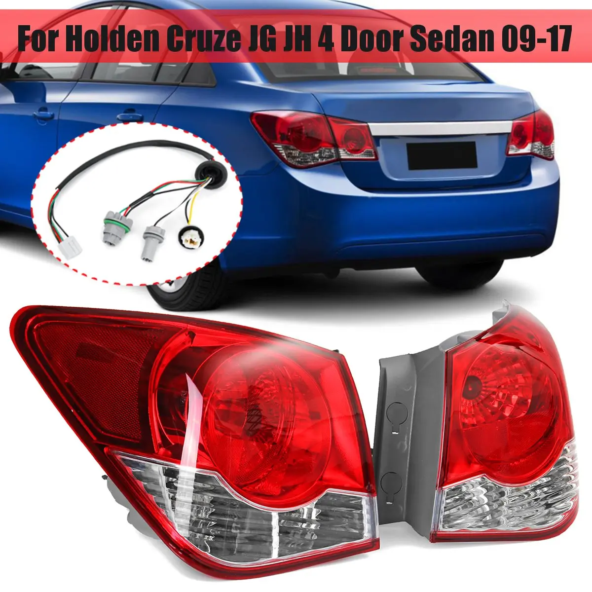 Задний фонарь с жгутом проводов для Holden For Cruze JG JH 4 Door Sedan 2009 2017 стоп сигнал
