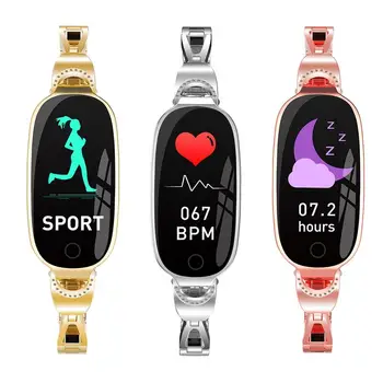 

Fashion Smart Bracelet Watch Fitness Tracker For IOS And Android With Color Screen For Female Woman