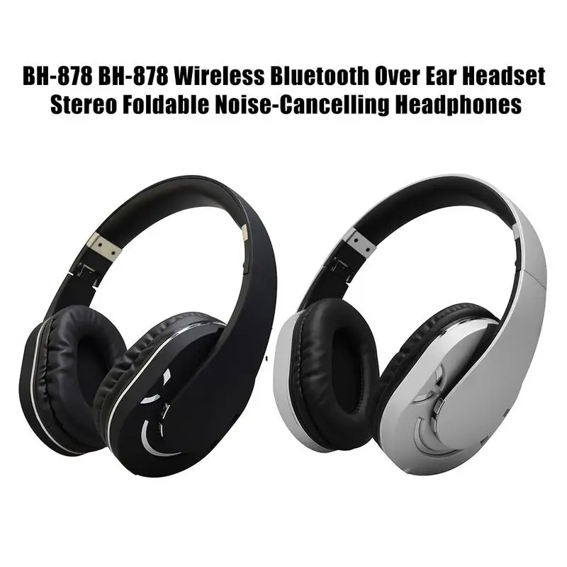 

Wireless Bluetooth Headset Stereo Portable Foldable Music Noise Canceling Travel Study Headphones Universal Earphones For Women