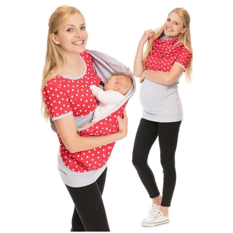 Maternity Clothes Women Nursing Top Printed Short-sleeved Tshirt Women Clothes On Pregnant Women Lactating Breastfeeding Clothes