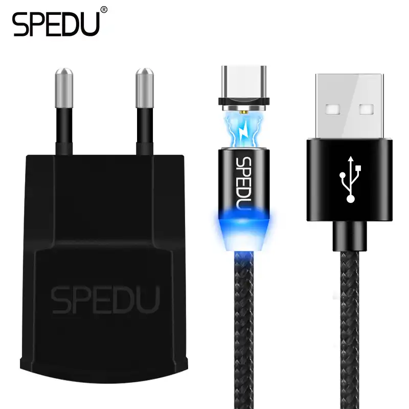 Magnetic Usb Charger Eu Adapter For Samsung Galaxy S7 Edge S8 S9