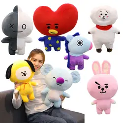 1 шт 25/35/45 см милые Bangtan мальчики BTS Bt21 плюшевые игрушки TATA Ван COOKY CHIMMY SHOOKY Коя RJ Манг подушки-игрушки Детский подарок