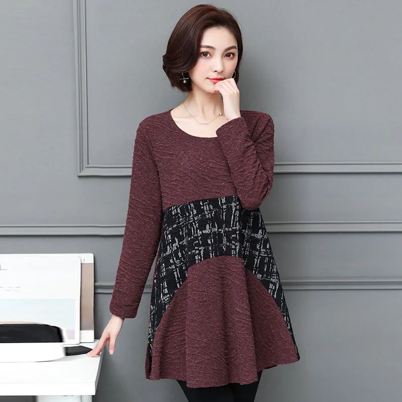 YRRETY White Pink Wrap Bow Tie Blouse Casual Long Sleeve