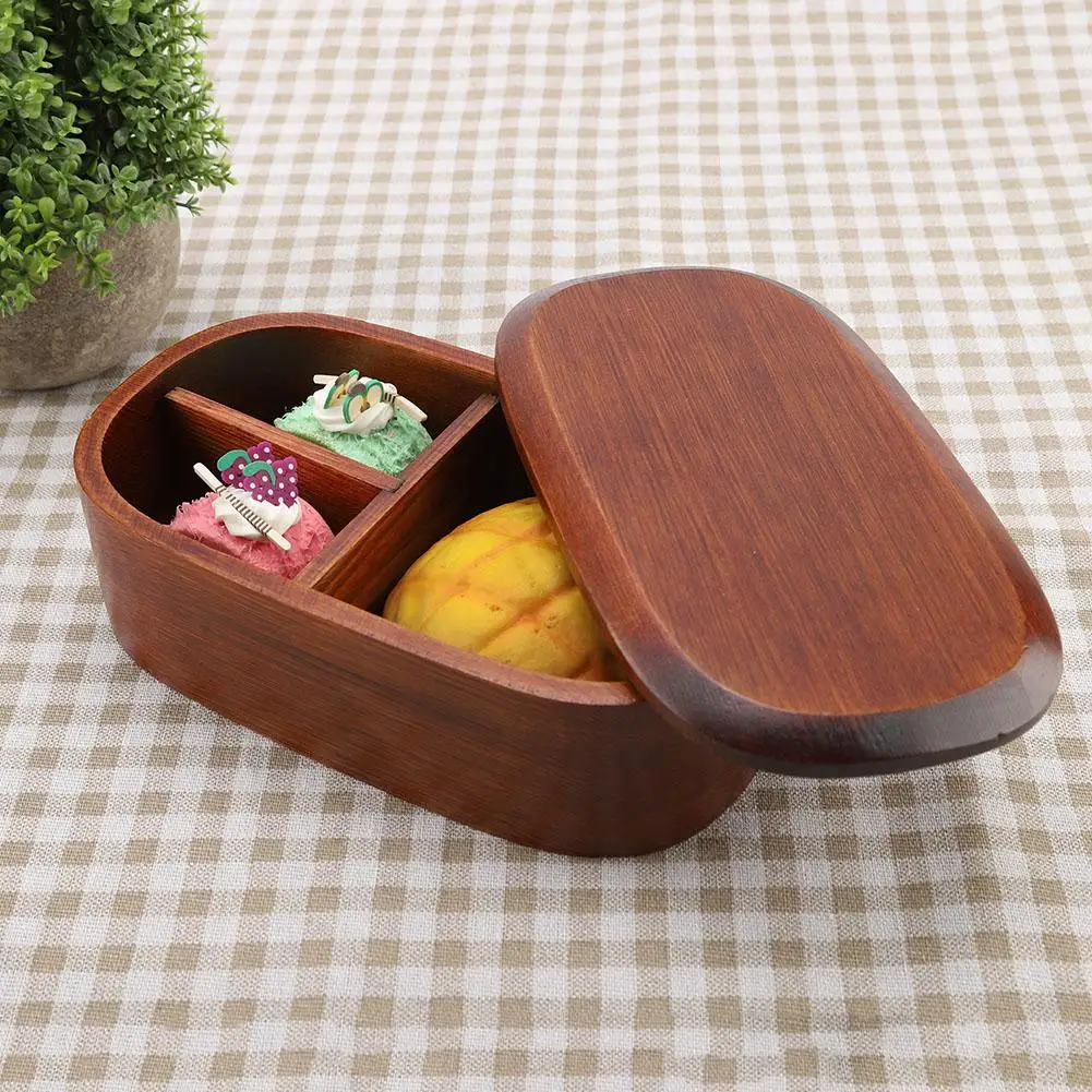 

New Wooden Lunch Box Fir-tree Old Lacquered Pine Fir Lunchbox Environmental Food Container Bento Box Dinnerware Set New