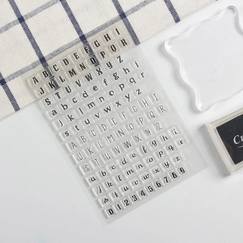

Letter background Transparent Clear Silicone Stamp/Seal for DIY scrapbooking/photo album Decorative clear stamp