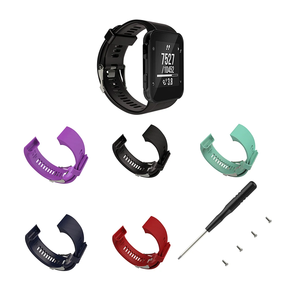 

Fancy Silicone Strap Replaceable Watch Band Wrist Strap Bracelet for Garmin Forerunner 35 Smart Watch