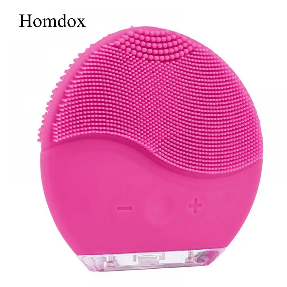 

limpieza facial face cleansing brush Mini 2 Silicone Electric Facial Cleaning Brush Remove Blackhead Pore Cleanser Waterproof