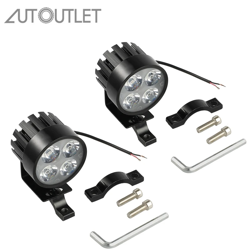 AUTOUTLET 2 шт. DC 12 V 85 6000K Универсальный светодиодный передний прожектор фара 12V 24V
