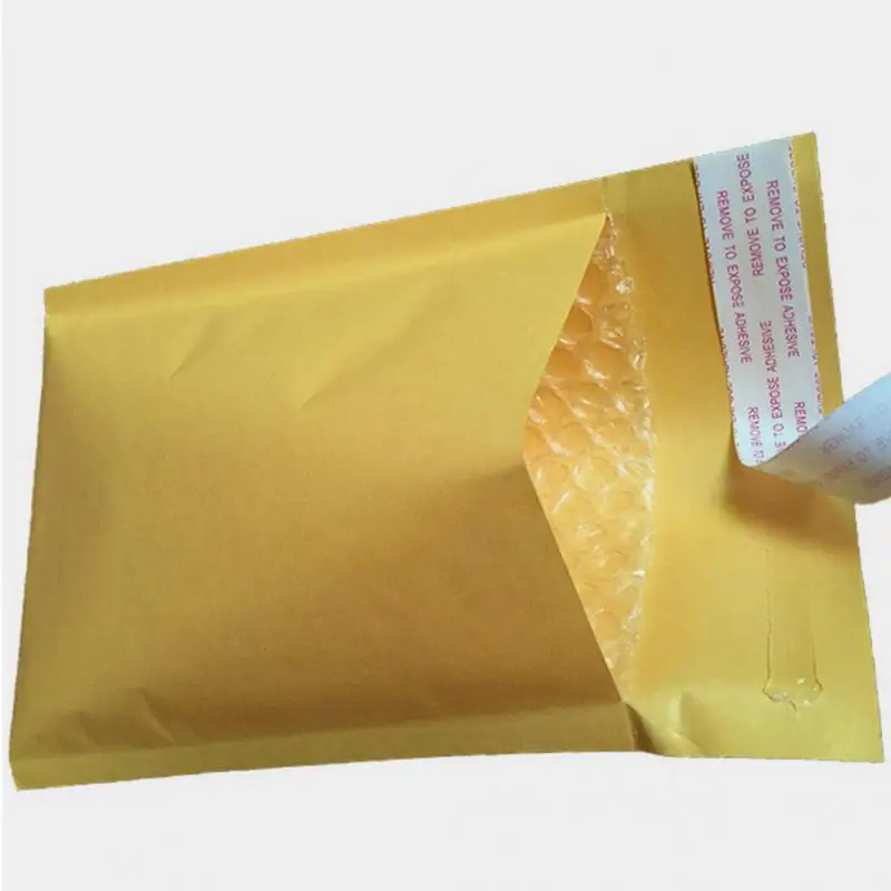 10 шт./компл. почтовые сумки желтая Крафтовая бумага клатч-конверт с пузырьками влагостойкий высокое качество самозапечатывающийся сумки Прямая