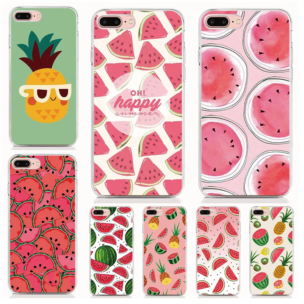 

For Google Pixel 3A 2 XL 2 XL 3 XL3 Soft Tpu Silicone Case Print Summer Fruit back Cover Protective Coque Shell Phone Cases