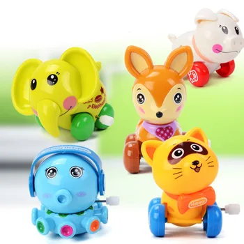 

5pcs Assorted Styles Mini Funny Cartoon Animal Wind up Toys Kids Children Toddlers Birthday Party Gifts Random Colors