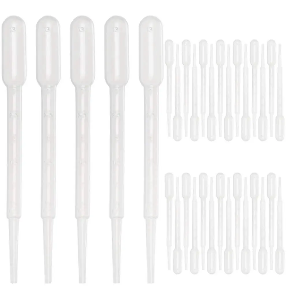 

200 Pcs 3ML and 0.2ML Pipettes Plastic Transfer Eye Droppers for Essential Oils