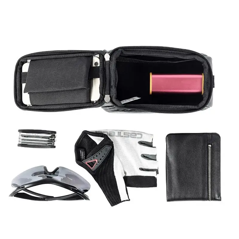 Cheap Mountain Bike Front Tube Bag Front Beam Mobile Phone Touch Screen Bag Waterproof Multi-function Bicycle Handle Bag 4 Cheap Mountain Bike Front Tube Bag Front Beam Mobile Phone Touch Screen Bag Waterproof Multi-function Bicycle Handle Bag 4