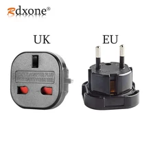 Rdxone reino unido para ue plug adaptador plug conversor 2 pinos tomada de parede para o reino unido para ue adaptador de carregador de viagem