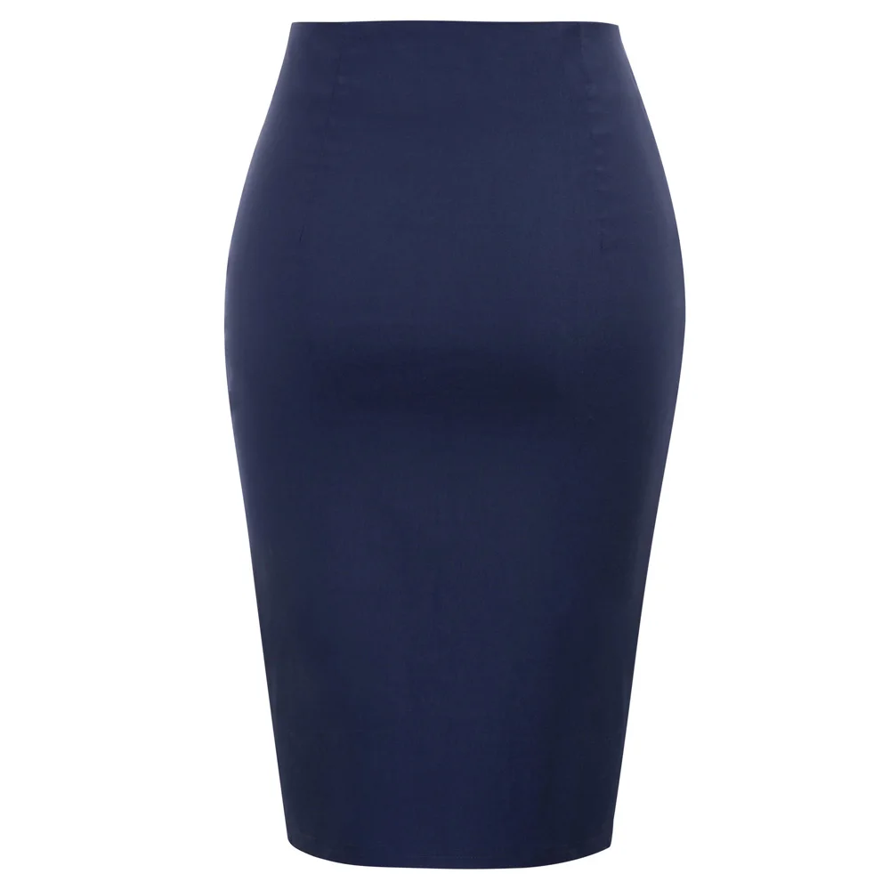 navy blue skirts for work