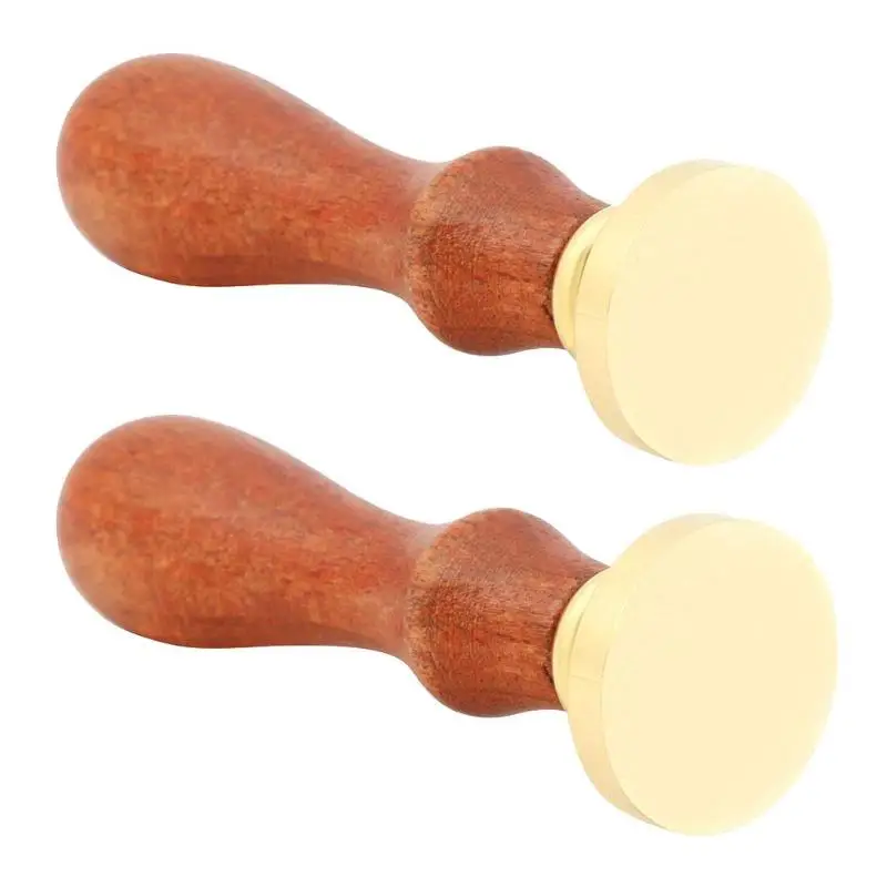 

Antique DIY Carving Wood Handle Metal Blank Sealing Wax Stamps Scrapbooking Decorations Craft Retro Wood Stamp Kits Post Decor