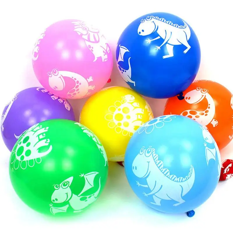 

50PCS Random Color 12 Inch Cartoon Dinosaur Styling Latex Balloon Activity Party Decoration Balloons