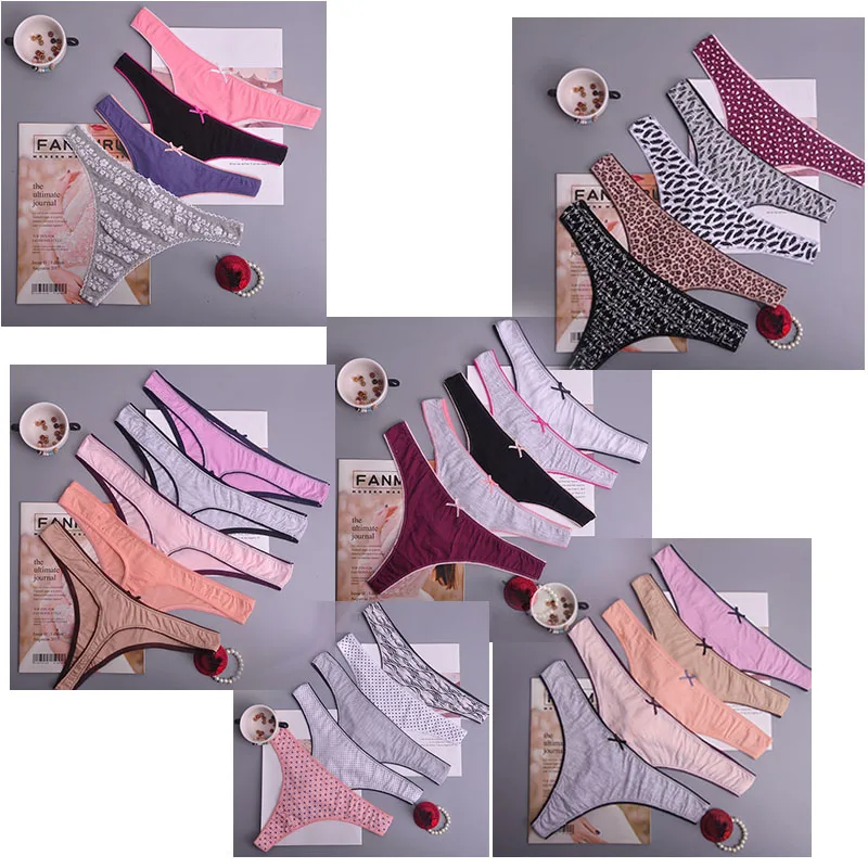 

8color Gift full beautiful lace Women's Sexy lingerie Thongs G-string Underwear Panties Briefs Ladies T-back 3pcs/Lot xah11