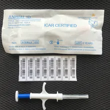 1,4x8 мм 80 шт./лот FDX-B ISO11784/785 Id инжектор ПЭТ стеклянная бирка микрочип шприц для животных Свинья Корова Крупный рогатый скот лошадь собака рыба