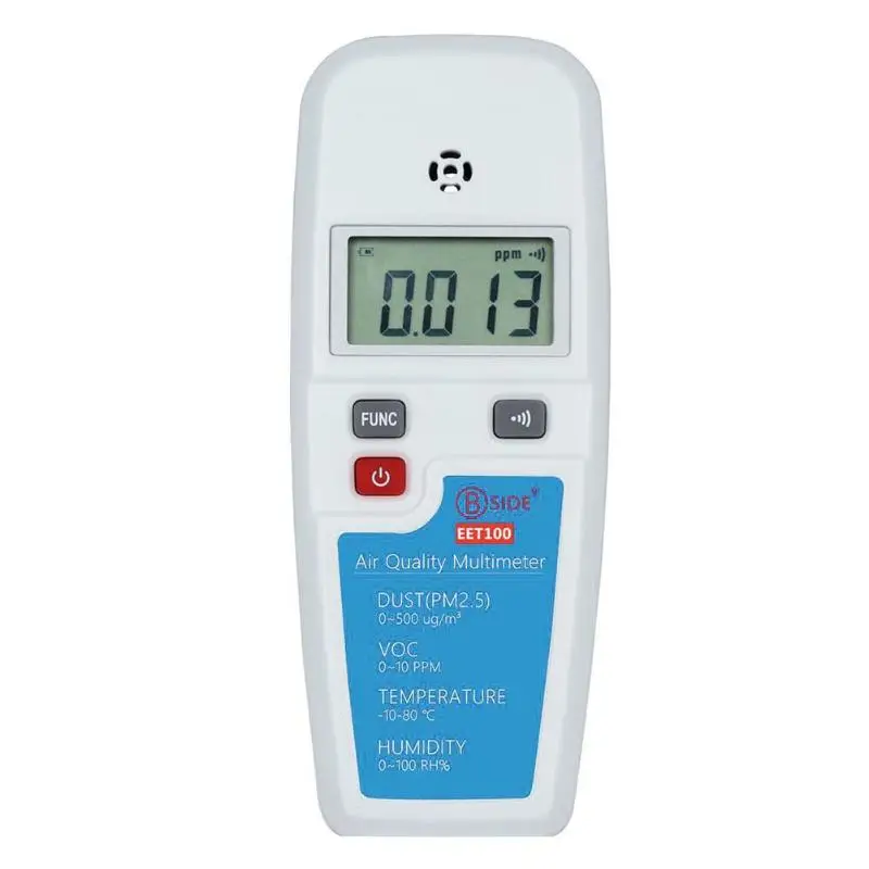 

PM2.5 Formaldehyde Alcohol Air Quality Detector Tester Dust VOC Sensors