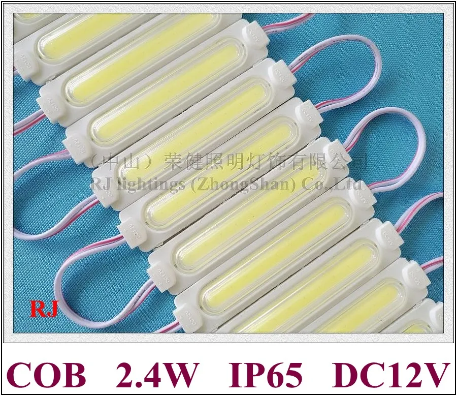 

injection with lens COB LED module waterproof pixel module for sign letter COB 9 chip DC12V 2.4W IP65 aluminum PCB 86mm*20mm
