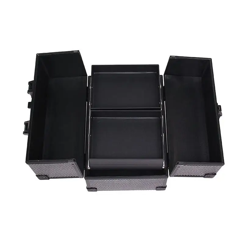 

Aluminum Alloy Professional Cosmetic Case Practical Portable Cosmetics Manicure Tools Storage Box For Makeup Artist