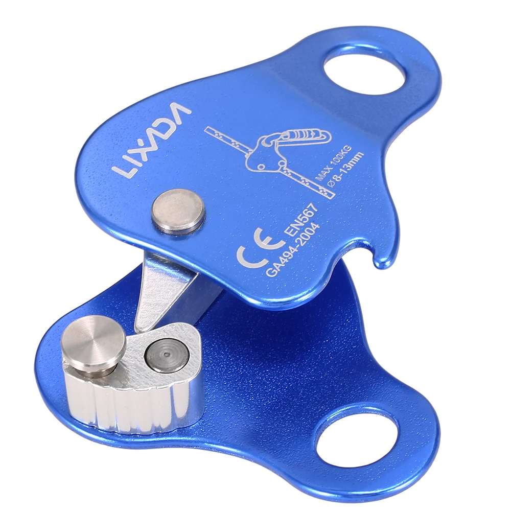

Lixada Climbing Protective Ascender 220LB Climbing Belay Device Rope Grip Outdoor Climbing Rigging 8-13MM Rope