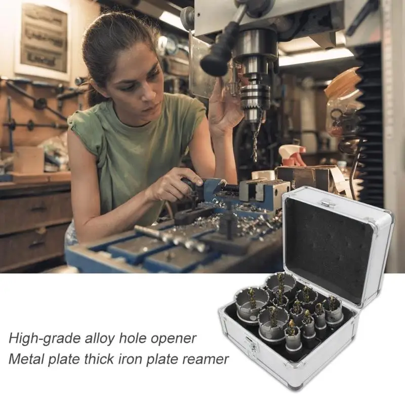 

Alloy Step Cone Taper Drill Bit Set Hole Cutter Holesaw Kit Hole Opener Scope of application stainless steel cast iron steel
