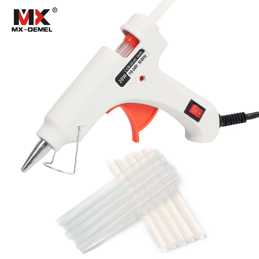 Buy 20W EU Plug Hot Melt Glue Gun with 10pcs Glue