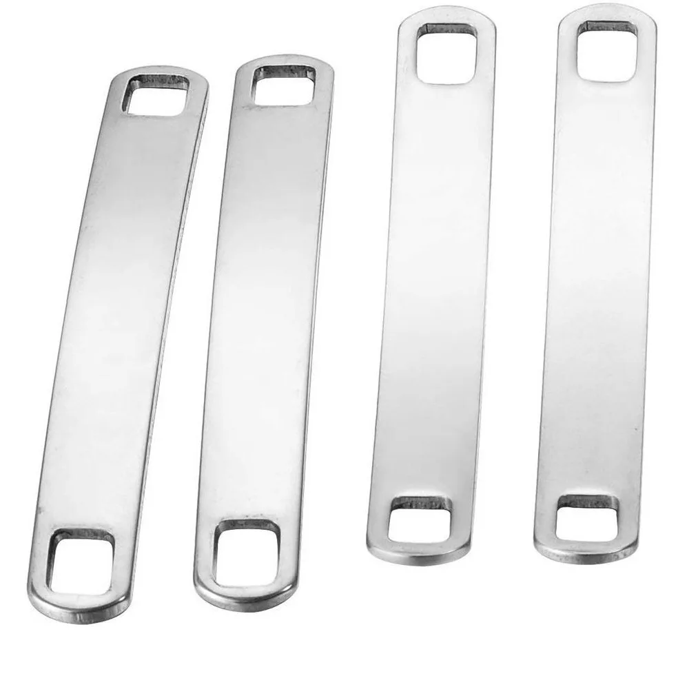 

Stainless Steel Polished Curved Connector of Bracelets Blank Plate Personalized Jewelry Fittings Parts Wholesale10pcs