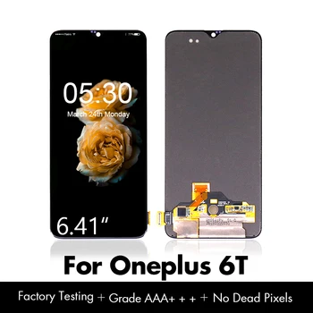 

LCD Display for Oneplus 6T LCD for One plus 6T LCD Screen Touch Digitizer Assembly Black New Original Free Shipping