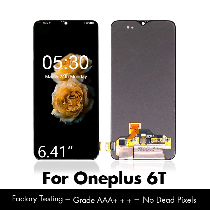 ЖК-дисплей для Oneplus 6T LCD One plus экран сенсорный дигитайзер сборка черный новый