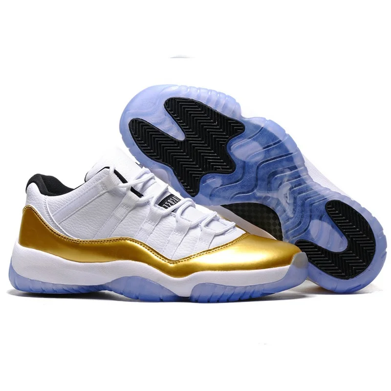 

Jordan Air Retro 11 XI Men Basketball shoes metallic gold 72-10 high infrared 23 bred low Athletic Outdoor Sport Sneakers 41-46