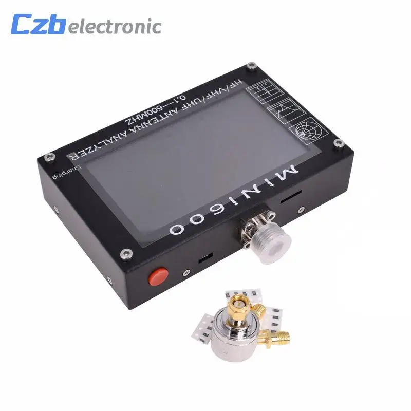 

For Radio Mini600 HF VHF UHF Antenna Analyzer 0.1-600MHz SWR Meter 1.0-1999 5V/1.5A TF Card C6-007