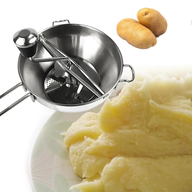 

High-grade Stainless Steel Dual Fruit Vegetable Discs Sharp Potato Carrot Grater Jam Mud Mill Planing Kitchen Tools High Qualit