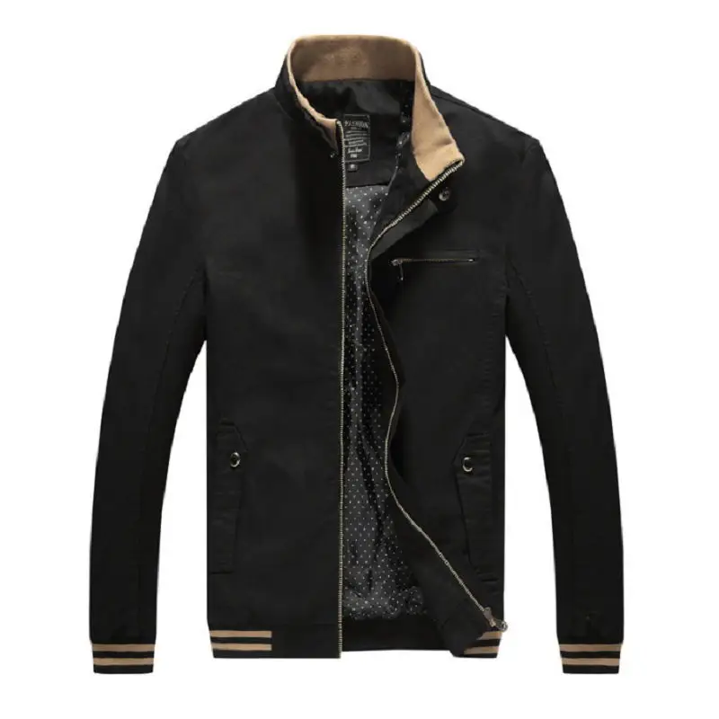 

Zollrfea 2018 New Spring Autumn Casual Jacket Man Coat Men's Fashion Washed 100% Pure Cotton Brand-Clothing Clothing AD00068