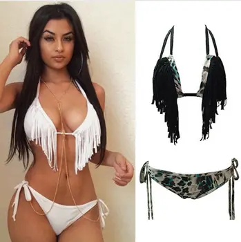 

Womens Swimwear Push-up Bikini Set Bra Bathing Suit Triangle Swimsuit Beachwear