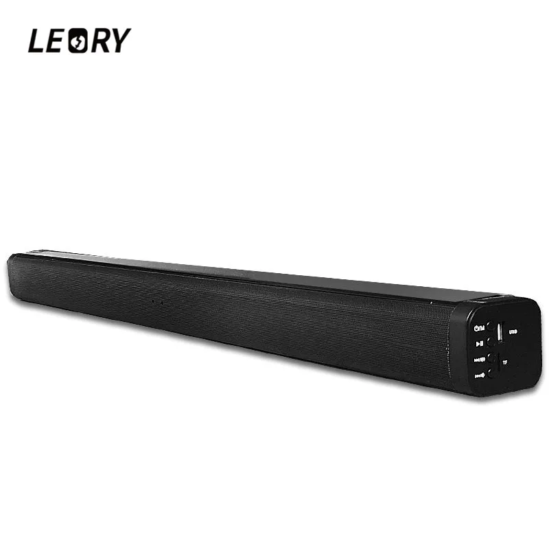 

LEORY 3D TV bluetooth Soundbar Speaker Home Theater 50W 4 Loudspeakers Multifunctional Stereo Sound bar Wall Hanging Speaker