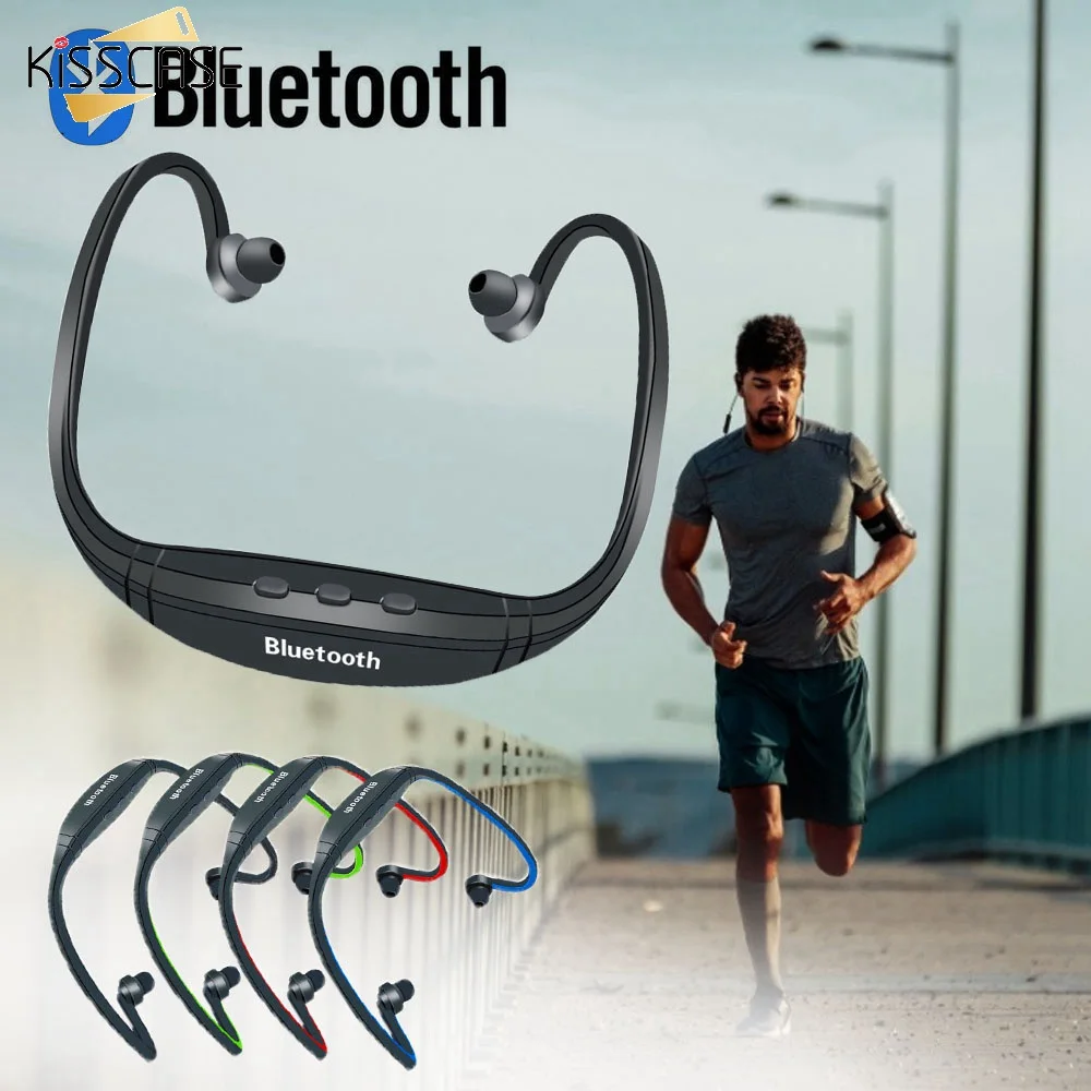 

KISSCASE Wireless Bluetooth Earphone Sport Bluetooth Headphones Music Earphones Stereo Audio Headset With Mic For Running Phone