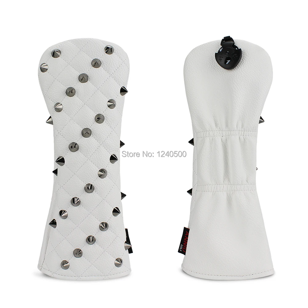 جولف Headcovers المسامير بو الجلود جولف رئيس يغطي ل سائق الممر السالك #3 #5 الهجينة الانقاذ ودز نوادي الرجال النساء