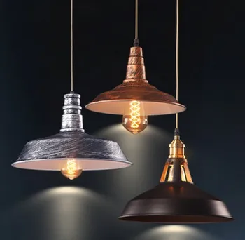 

Loft Style Iron Art Droplight Edison Pendant Light Fixtures Suspension Lighting for Bar Coffee Kitchen Table Hanging Lamp
