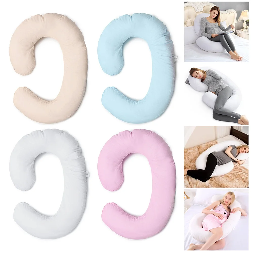 Jual Kehamilan Bantal Seprai Full Body Bantal untuk Wanita Hamil Tidur Yang Baik Bentuk C Bantal Sisi Panjang Comfortabe Maternity Pillow
