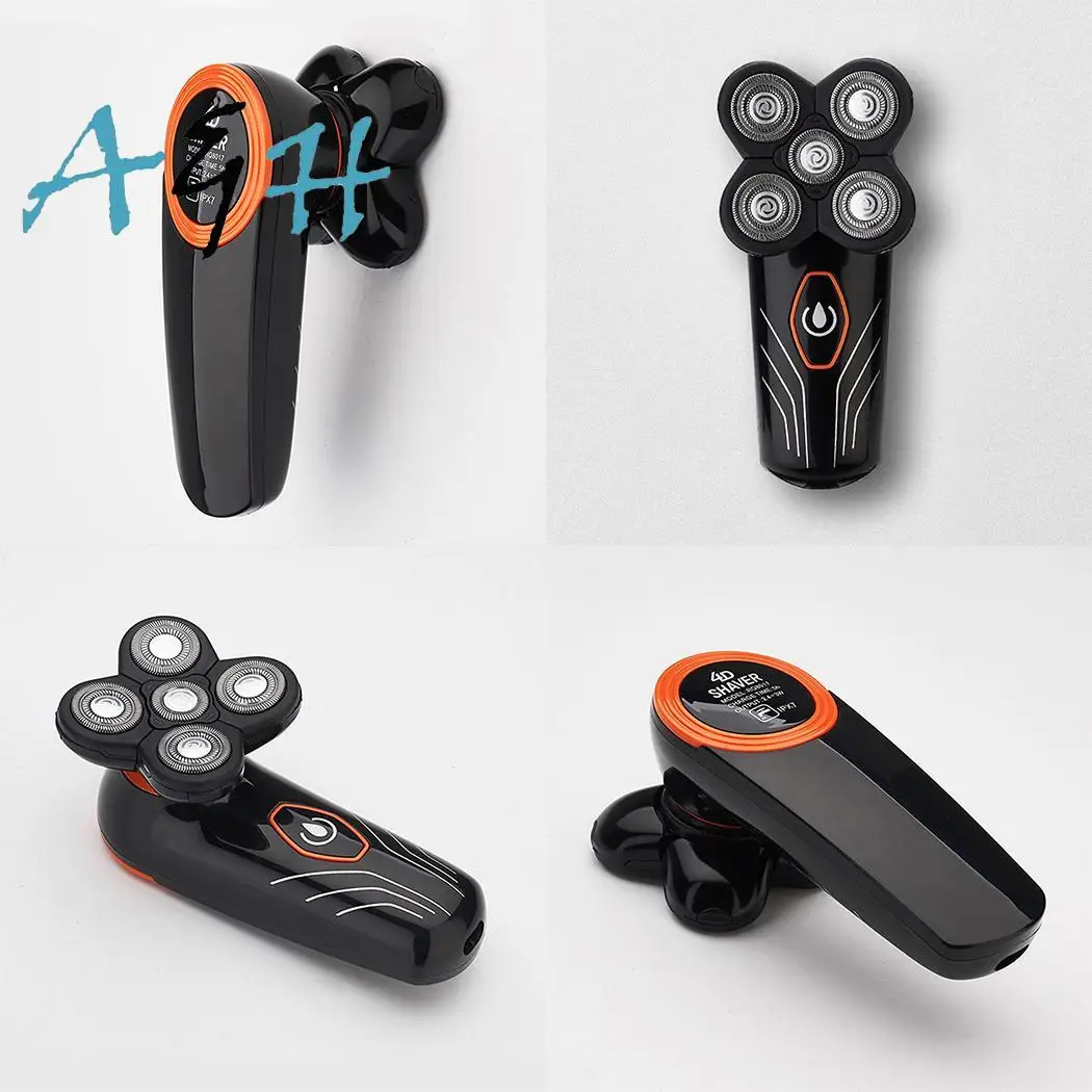

Men Portable 5 Cutter Head Electric USB 3W Shaver As Picture Electric Razor 8h Head, LED Light Hair Trimmer